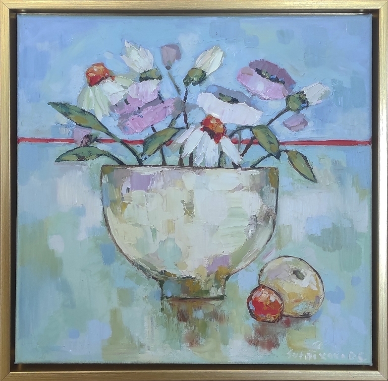 "Натюрморт с ромашками"